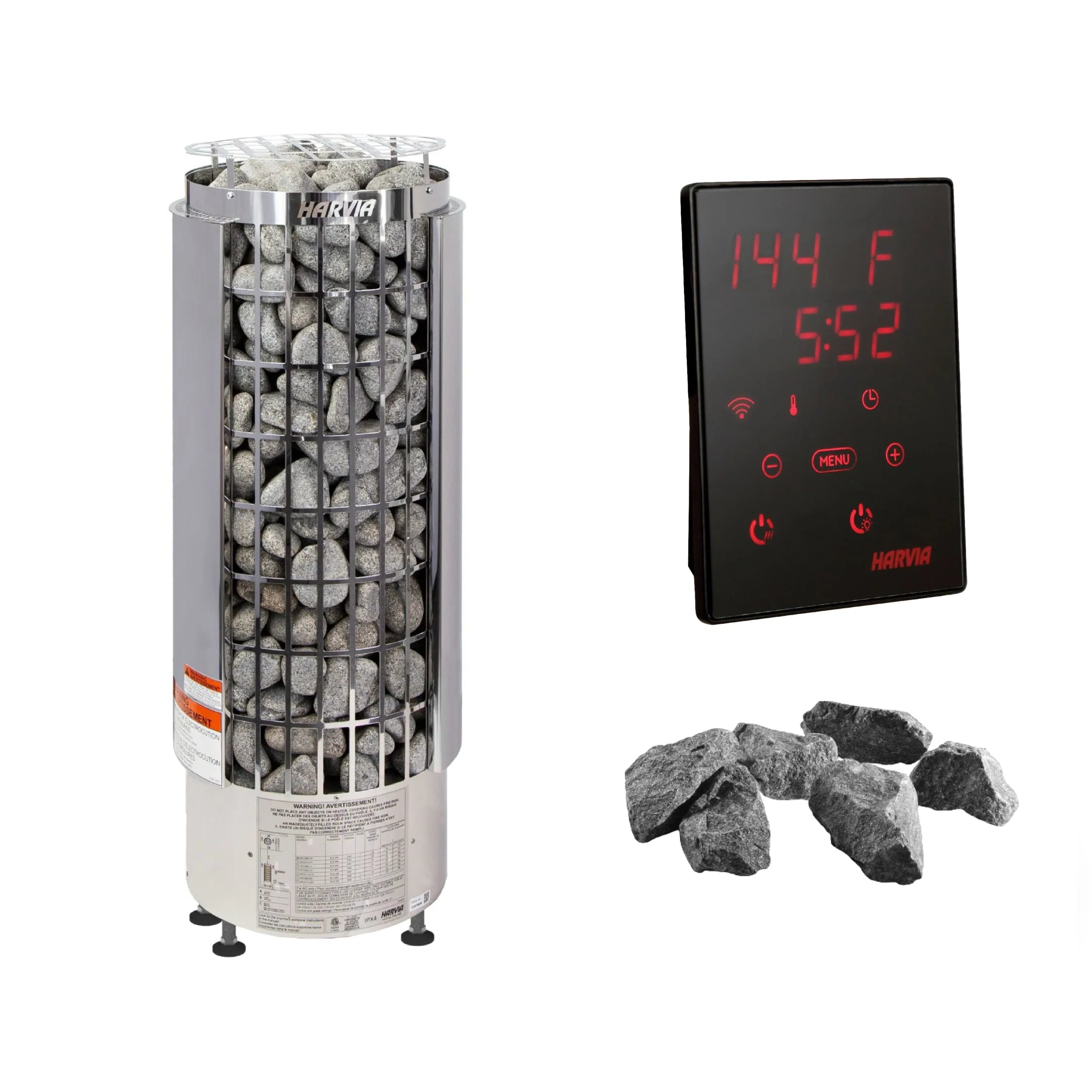 Harvia Cilindro PC90E 9kW Electric Sauna Heater - Sauna Heaters