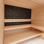 PROSAUNAS Modern Black Sauna Wall Panels