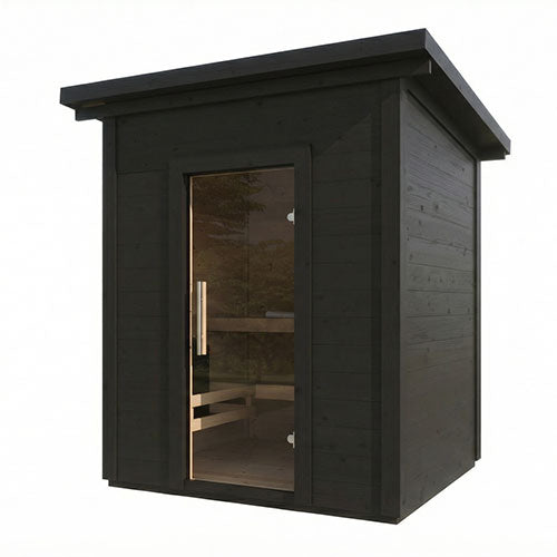 SaunaLife Garden G2B Outdoor Home Sauna Kit | 4 Person Sauna - DIY, Paint Included