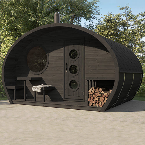 SaunaLife Garden G11B Outdoor Home Sauna Kit | 8 Person Sauna - DIY, Paint Included