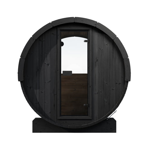 SaunaLife ERGO E6B Outdoor Barrel Sauna Kit | 3 Person Sauna - DIY, Paint Included