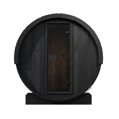 SaunaLife ERGO E7B Outdoor Barrel Sauna Kit | 4 Person Sauna - DIY, Paint Included