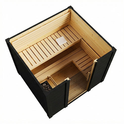 SaunaLife Garden G2B Outdoor Home Sauna Kit | 4 Person Sauna - DIY, Paint Included