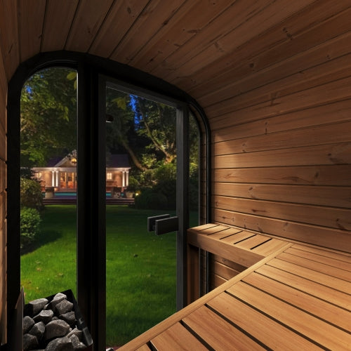 SaunaLife Cube CL3GB Luxury 2 Person Outdoor Sauna - DIY, Paint Included