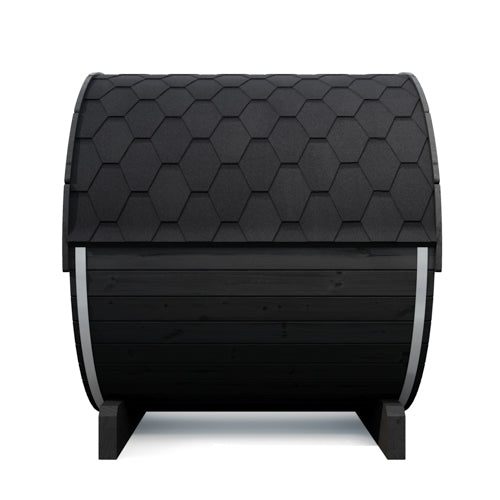 SaunaLife ERGO E7B Outdoor Barrel Sauna Kit | 4 Person Sauna - DIY, Paint Included