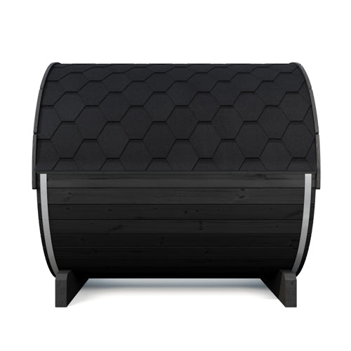SaunaLife ERGO E8B Outdoor Barrel Sauna Kit | 6 Person Sauna - DIY, Paint Included