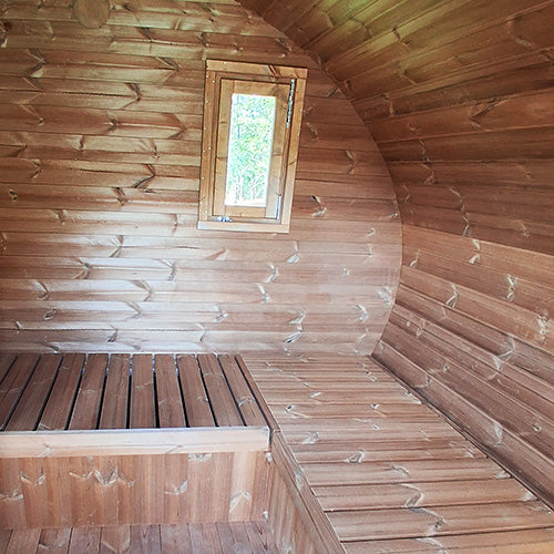 SaunaLife Garden G11B Outdoor Home Sauna Kit | 8 Person Sauna - DIY, Paint Included