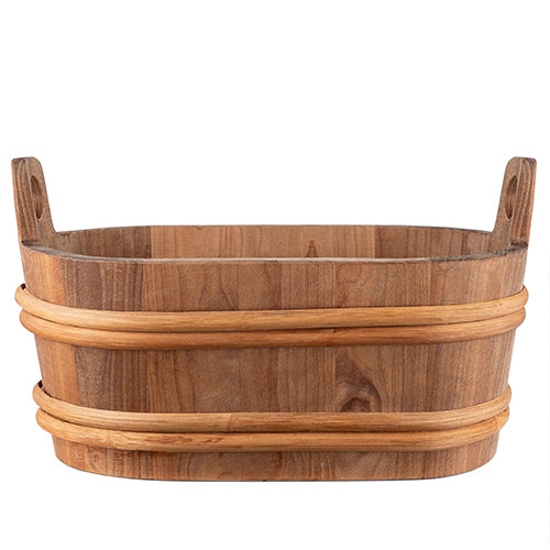 ProSaunas Wood Oval Sauna Bucket – 7.6 Liter