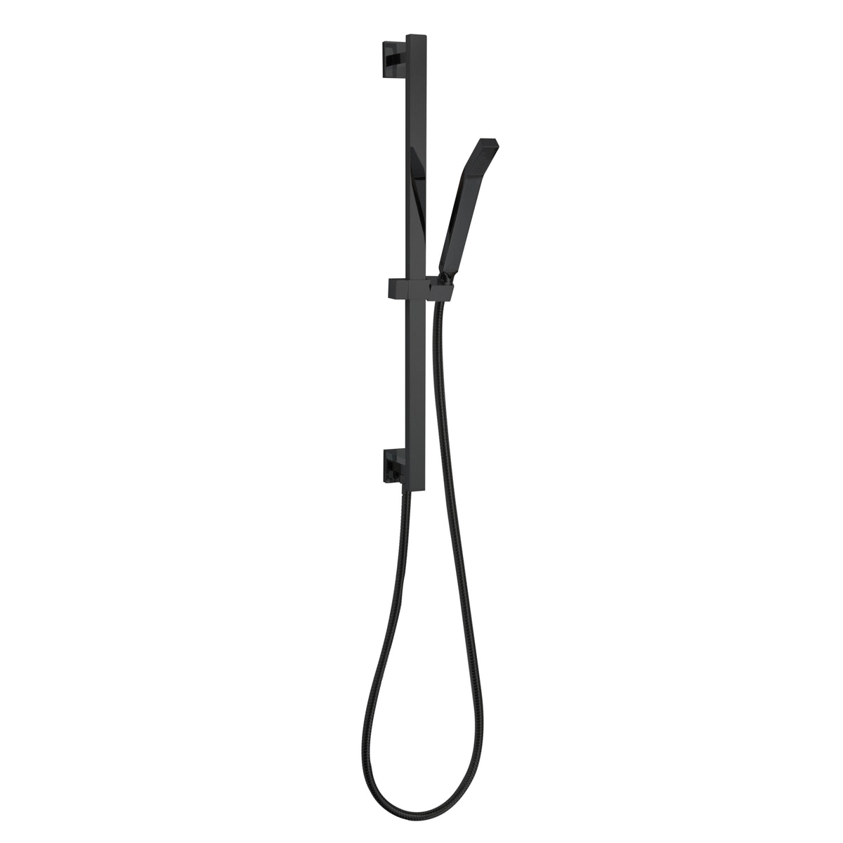 ThermaSol Shower Rail, Hose and Wand - Square