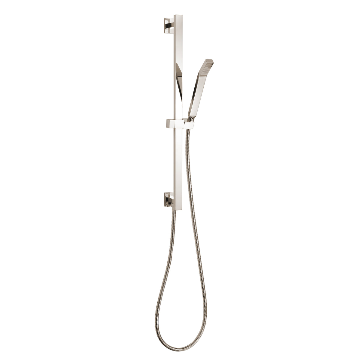 ThermaSol Shower Rail, Hose and Wand - Square