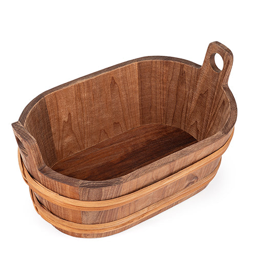 ProSaunas Wood Oval Sauna Bucket – 7.6 Liter