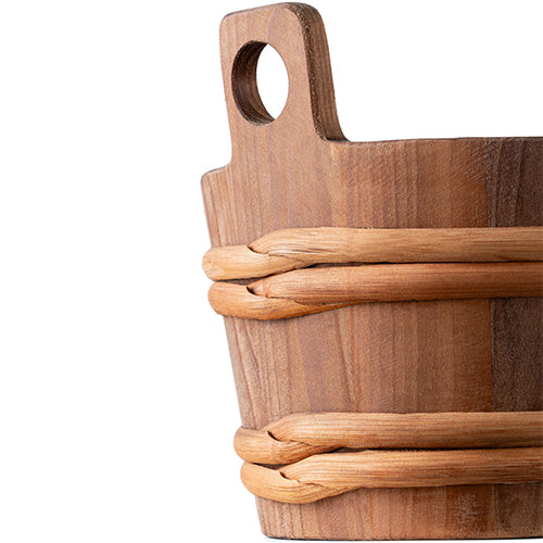 ProSaunas Wood Oval Sauna Bucket – 7.6 Liter