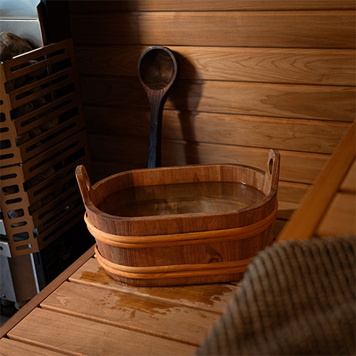 ProSaunas Wood Oval Sauna Bucket – 7.6 Liter