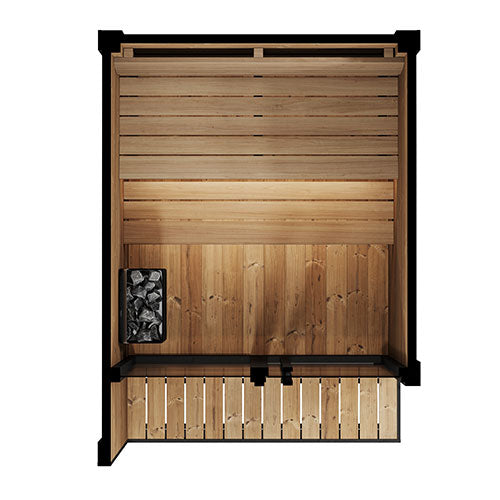 SaunaLife Garden GL4B Luxury Outdoor Home Sauna Kit | 4 Person Sauna - DIY, Paint Included