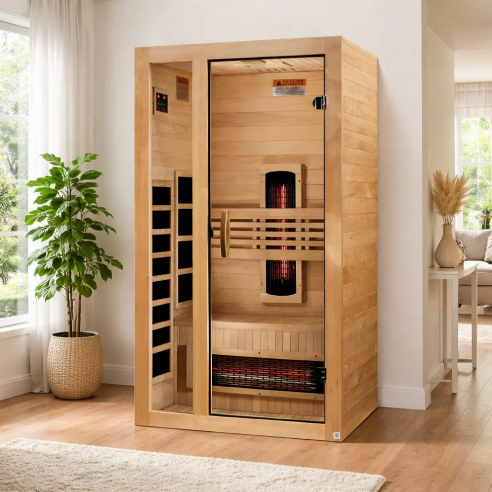 Golden Designs Dynamic Gracia 1-2-Person Full Spectrum Near Zero EMF FAR Infrared Sauna