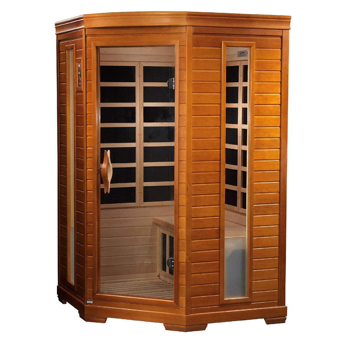 Golden Designs Dynamic Heming 2-person Corner Low EMF FAR Infrared Sauna