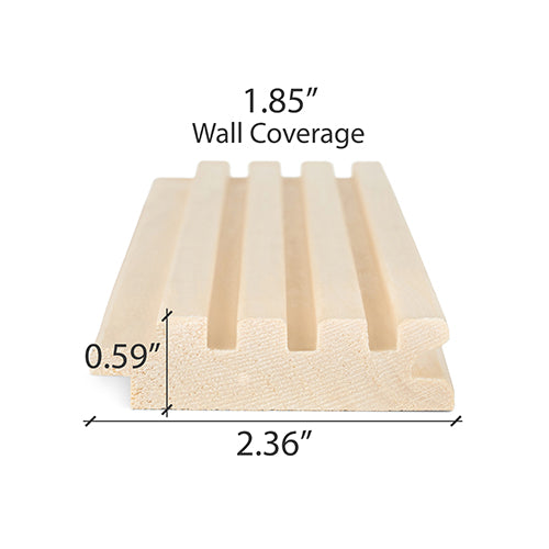 PROSAUNAS Aspen Groove-S 1X3 T&G