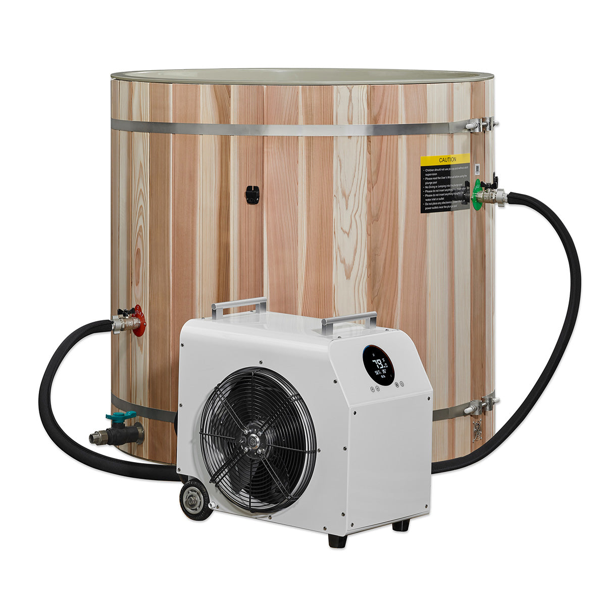Golden Designs Dynamic Cold Therapy PVC Barrel Cold Plunge