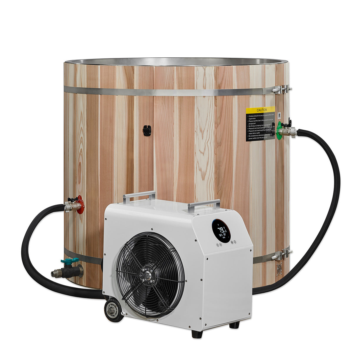 Golden Designs Dynamic Cold Therapy Barrel 304 Stainless Steel Cold Plunge (TUB ONLY)