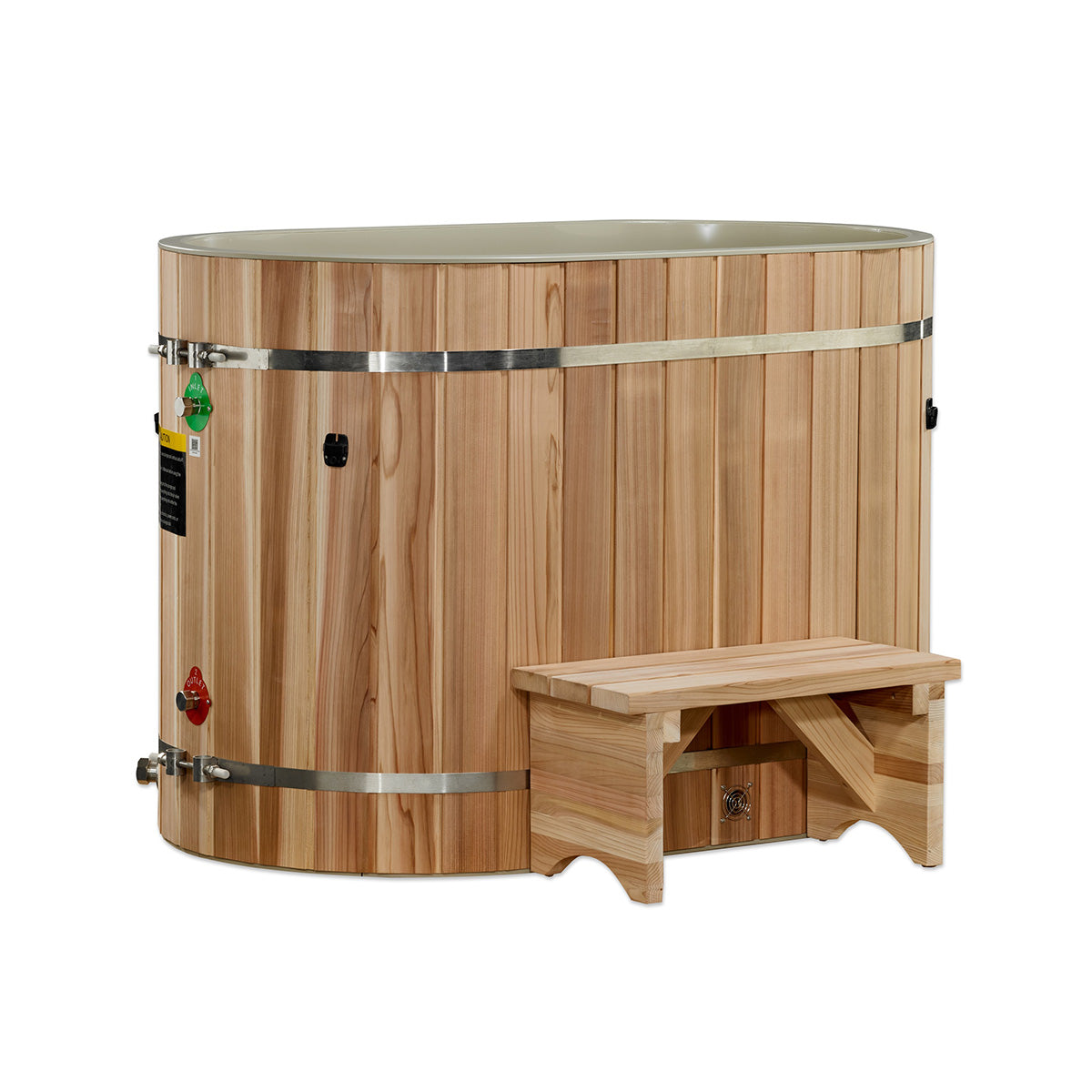 Golden Designs Dynamic Cold Therapy Barrel Tub in Pacific Cedar (TUB ONLY)