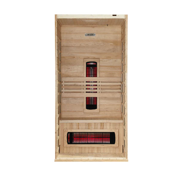 Golden Designs Dynamic Martin 1-2-Person Full Spectrum Near Zero EMF FAR Infrared Sauna