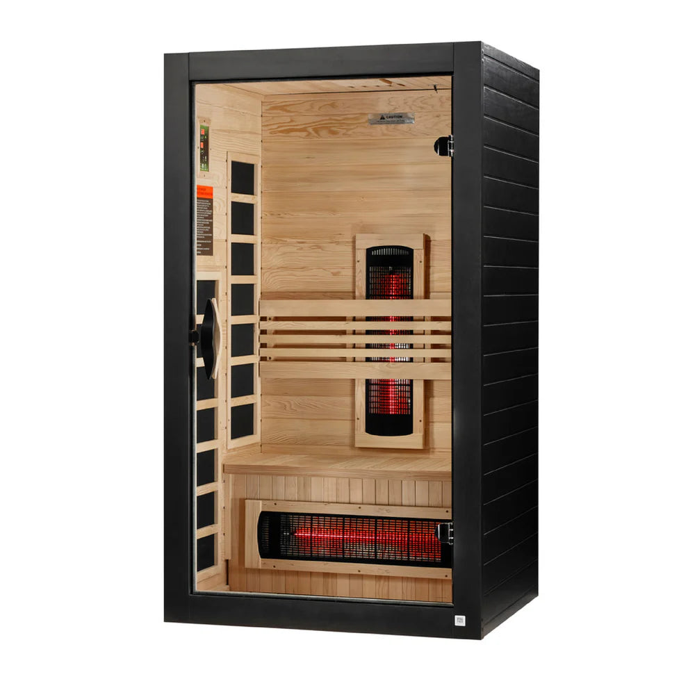 Golden Designs Dynamic Santorini 1-2-Person Full Spectrum Near Zero EMF FAR Infrared Sauna