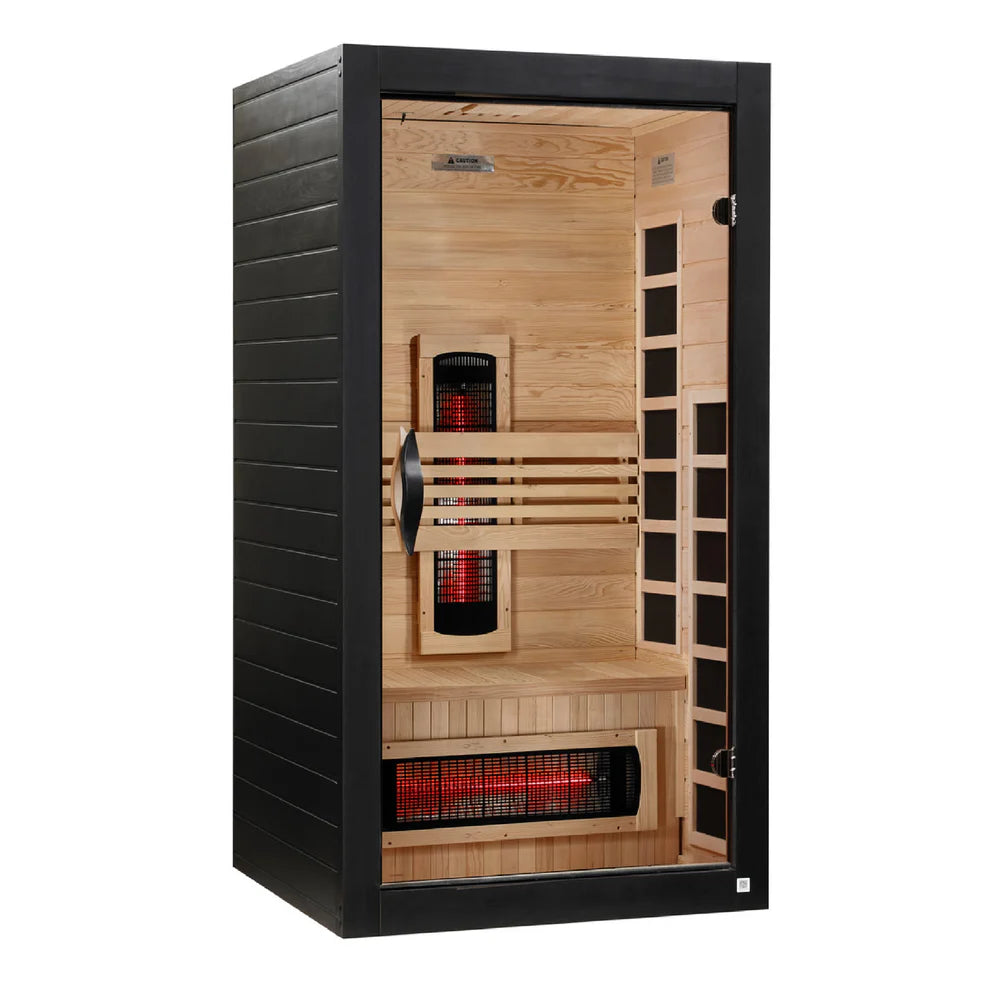 Golden Designs Dynamic Santorini 1-2-Person Full Spectrum Near Zero EMF FAR Infrared Sauna