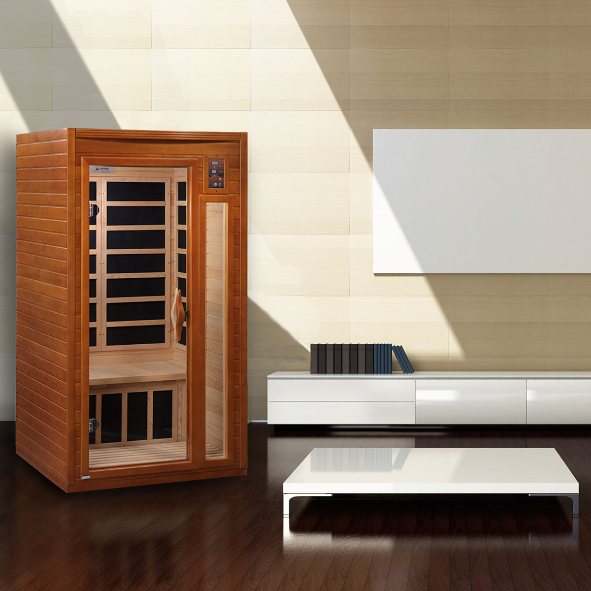 Golden Designs Dynamic Barcelona Elite 1-2-person Ultra Low EMF FAR Infrared Sauna