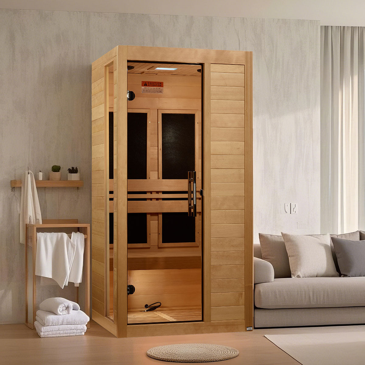 Golden Designs Dynamic Veneto 1-2 Person Low EMF Far Infrared Sauna