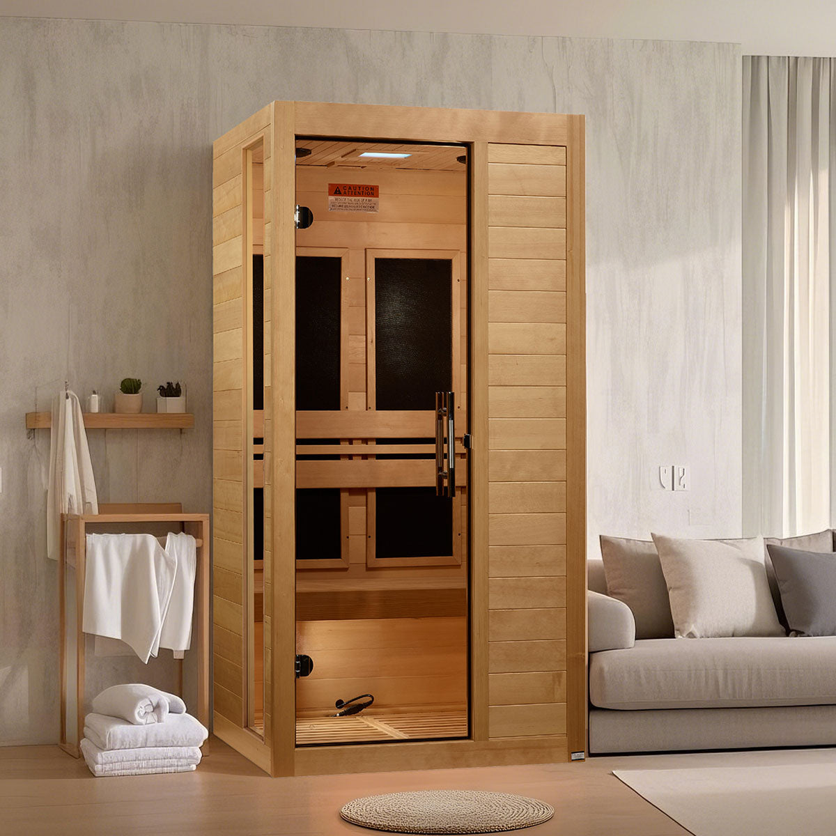 Golden Designs Dynamic Veneto Elite 1-2-person Ultra Low EMF FAR Infrared Sauna