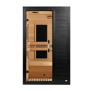 Golden Designs Dynamic Veneto Black Finish 1-2 Person Low EMF Far Infrared Sauna