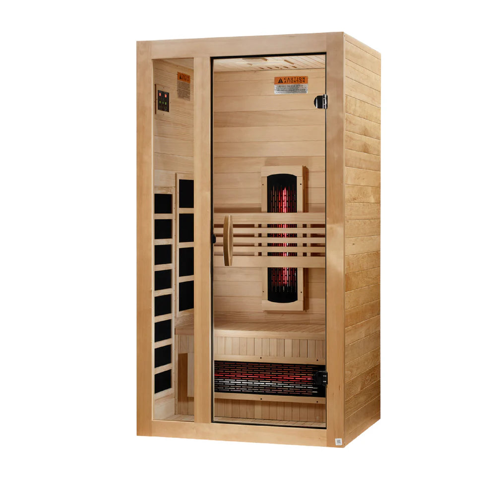 Golden Designs Dynamic Gracia 1-2-Person Full Spectrum Near Zero EMF FAR Infrared Sauna