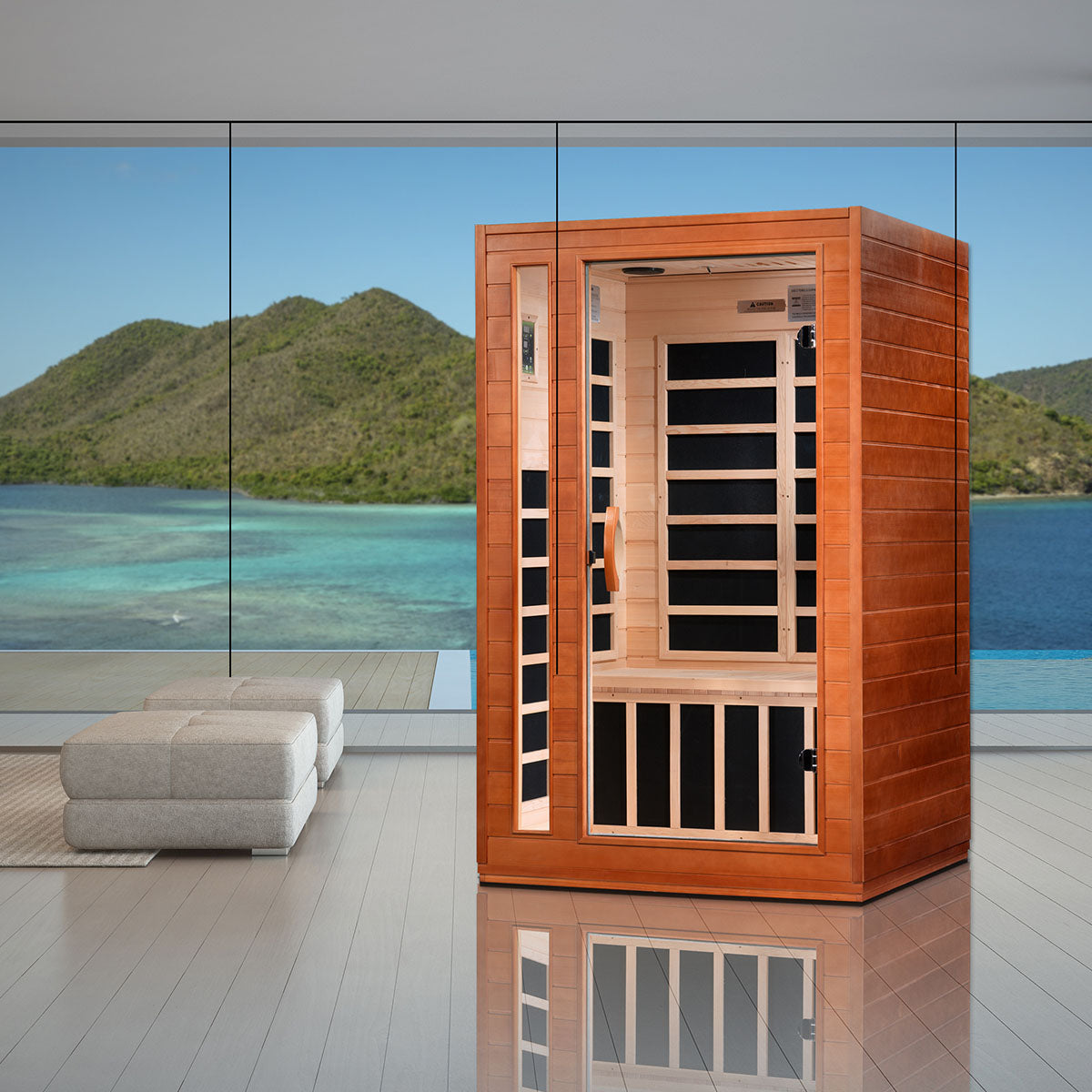 Golden Designs Dynamic Cordoba Elite 2-person Ultra Low EMF FAR Infrared Sauna