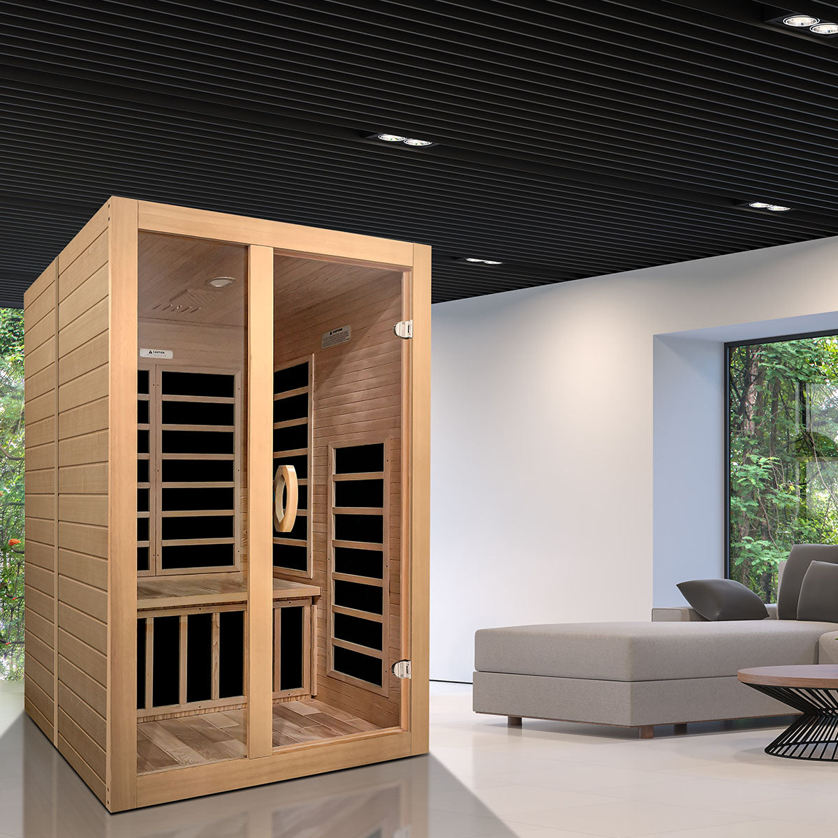 Golden Designs Dynamic Santiago 2-person Low EMF FAR Infrared Sauna