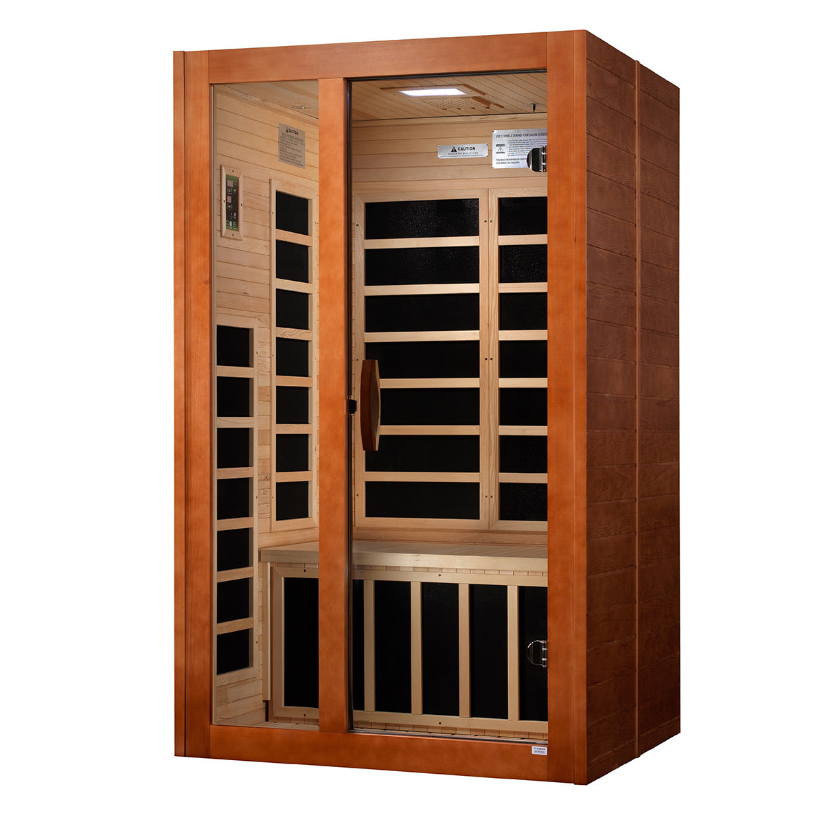 Golden Designs Dynamic Santiago Elite 2-person Ultra Low EMF FAR Infrared Sauna