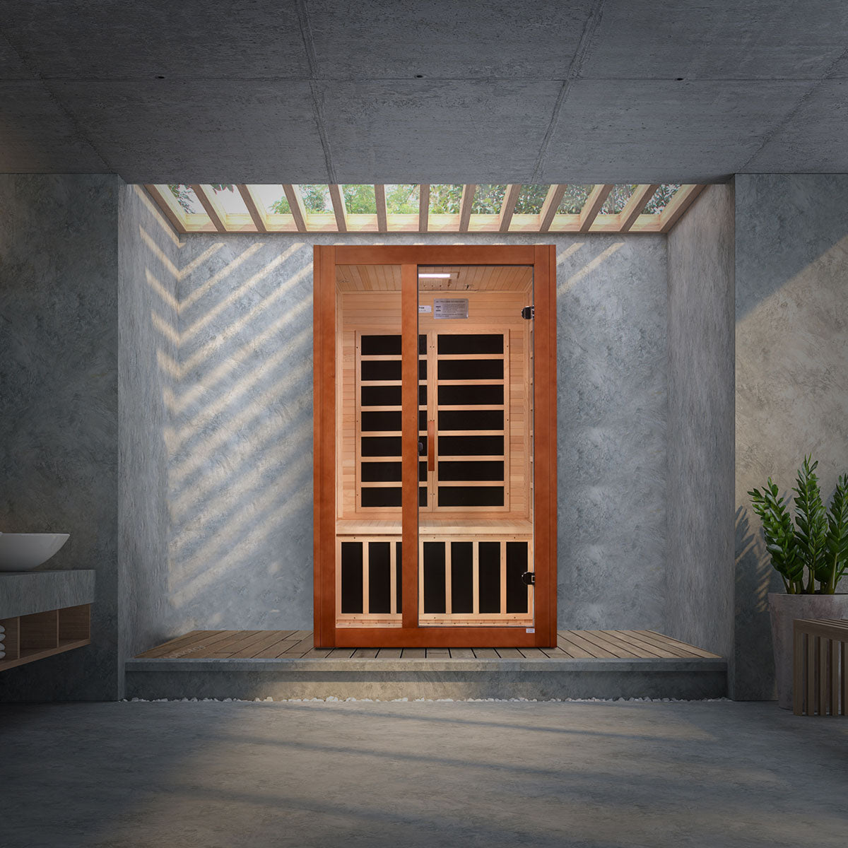 Golden Designs Dynamic Santiago Elite 2-person Ultra Low EMF FAR Infrared Sauna