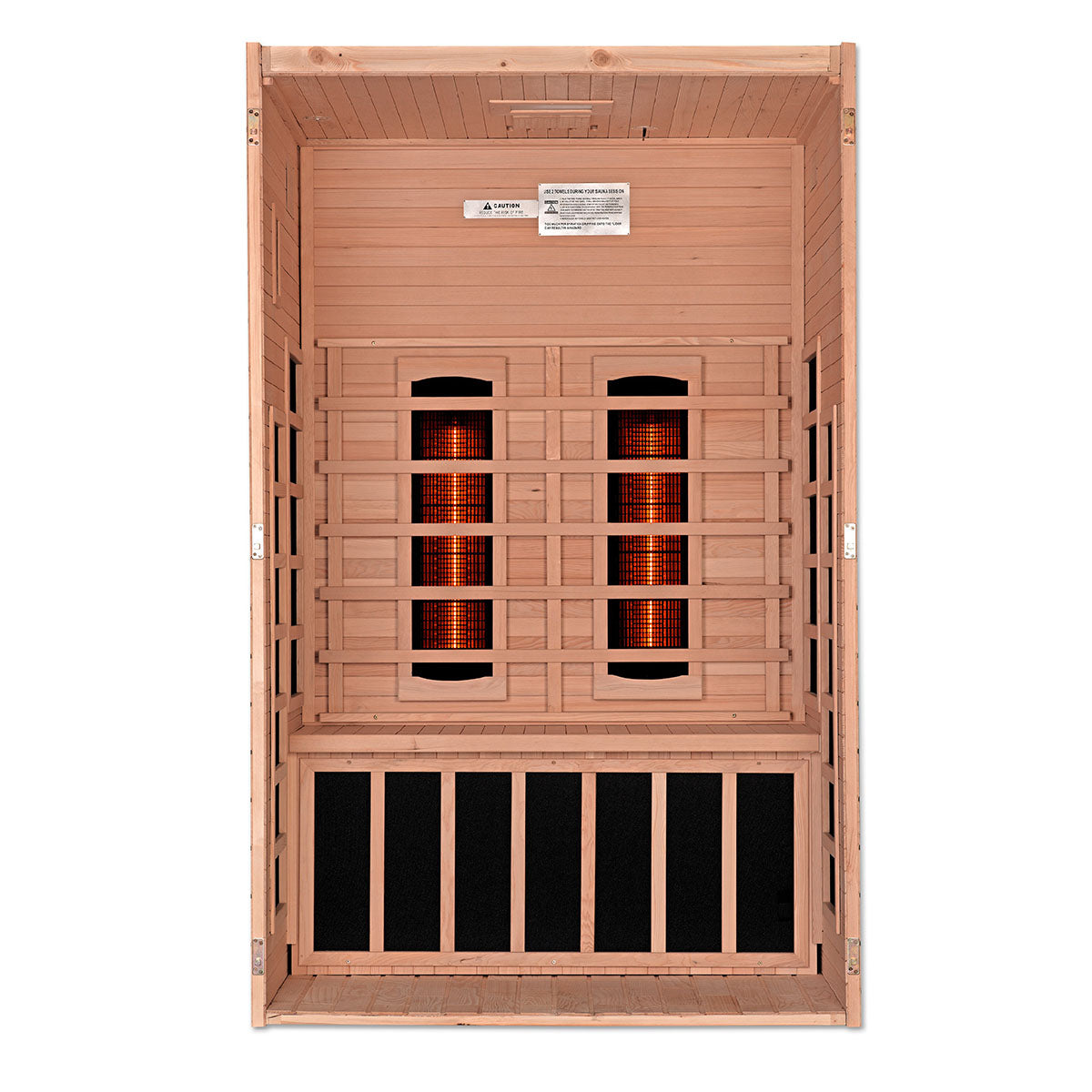 Golden Designs Dynamic Santiago 2-Person Full Spectrum Near Zero EMF FAR Infrared Sauna