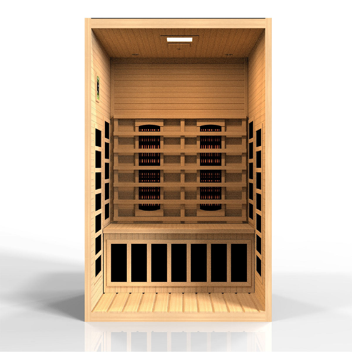 Golden Designs Dynamic Santiago 2-Person Full Spectrum Near Zero EMF FAR Infrared Sauna