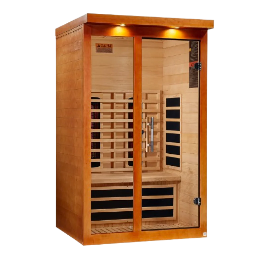 Golden Designs Dynamic Llumeneres 2-Person Full Spectrum Near Zero EMF FAR Infrared Sauna