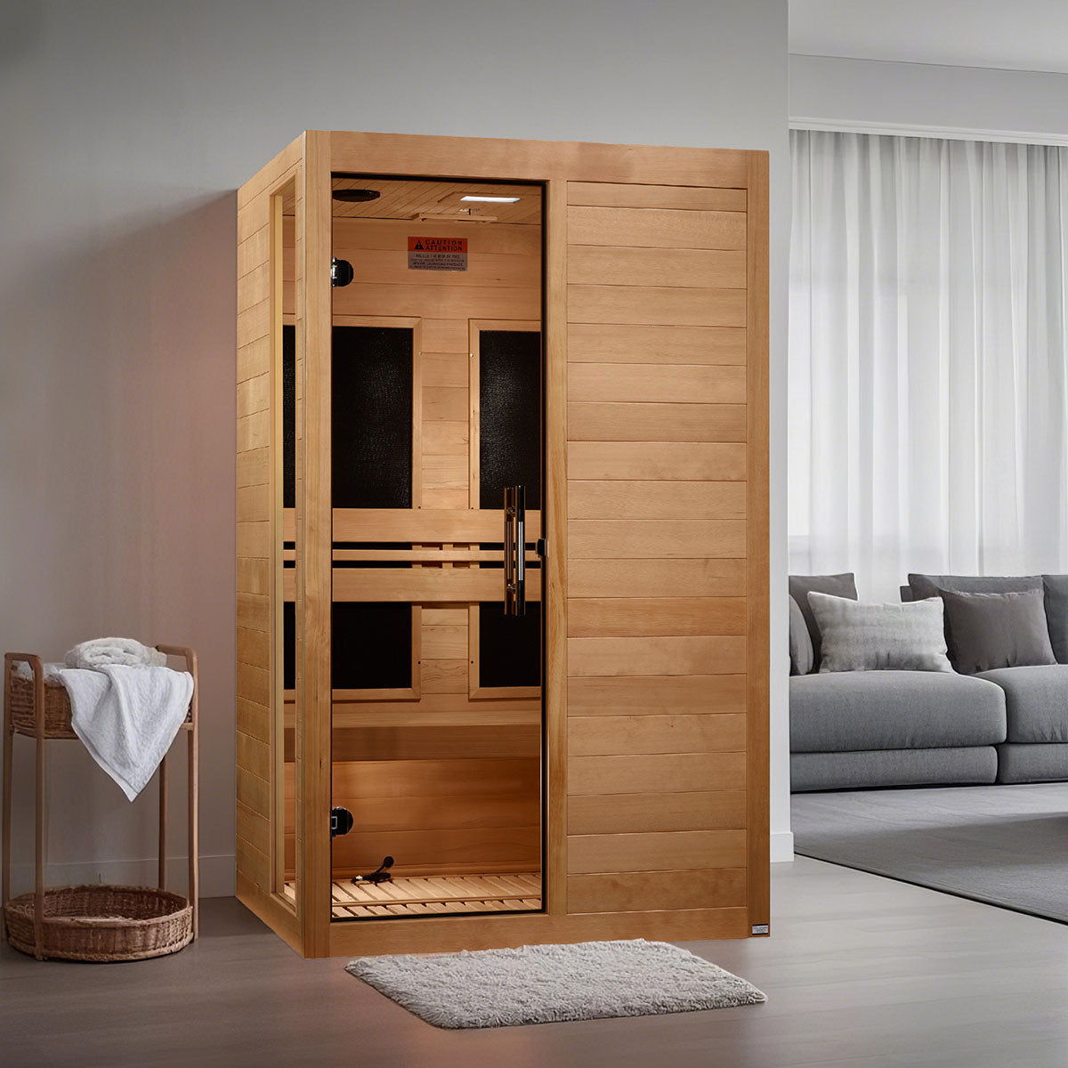 Golden Designs Dynamic Lucca Elite 2-person Ultra Low EMF FAR Infrared Sauna