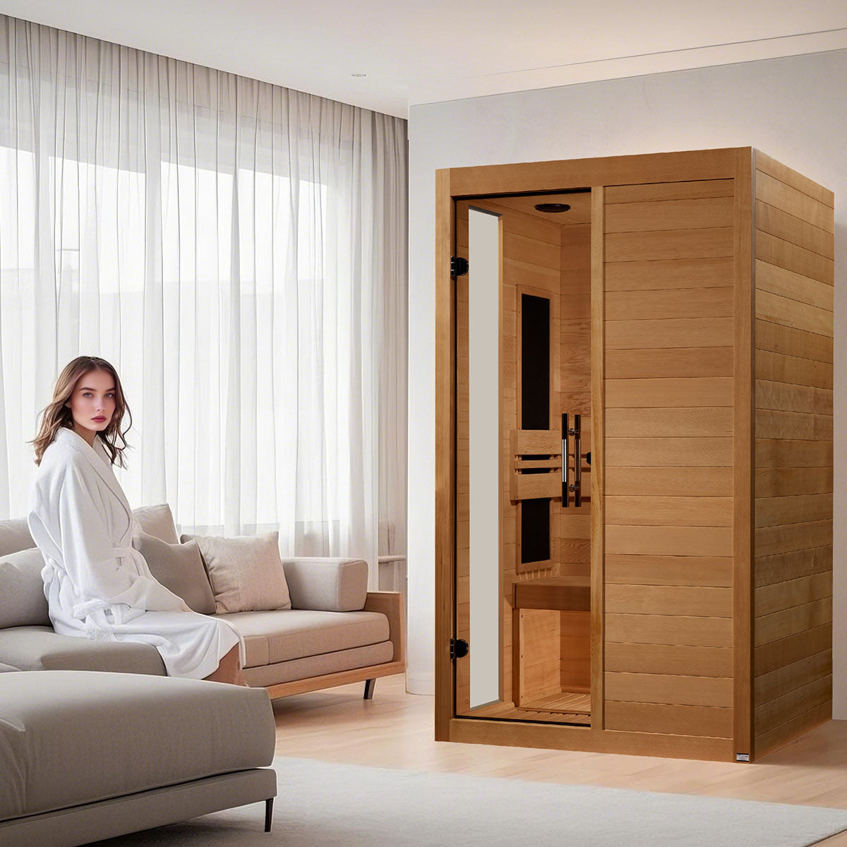 Golden Designs Dynamic Lucca Elite 2-person Ultra Low EMF FAR Infrared Sauna
