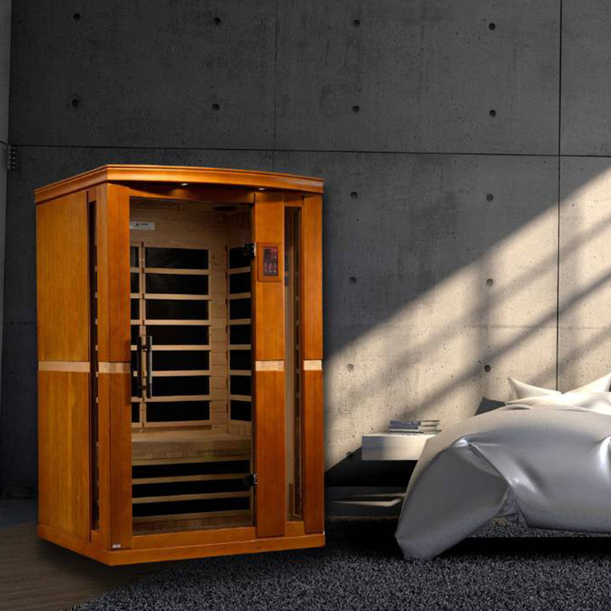 Golden Designs Dynamic Vittoria Elite 2-person Ultra Low EMF FAR Infrared Sauna