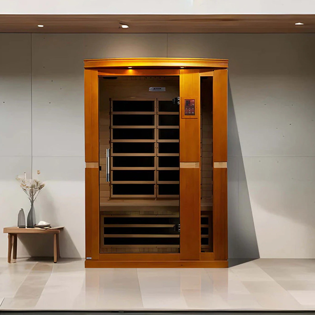 Golden Designs Dynamic Vittoria Elite 2-person Ultra Low EMF FAR Infrared Sauna