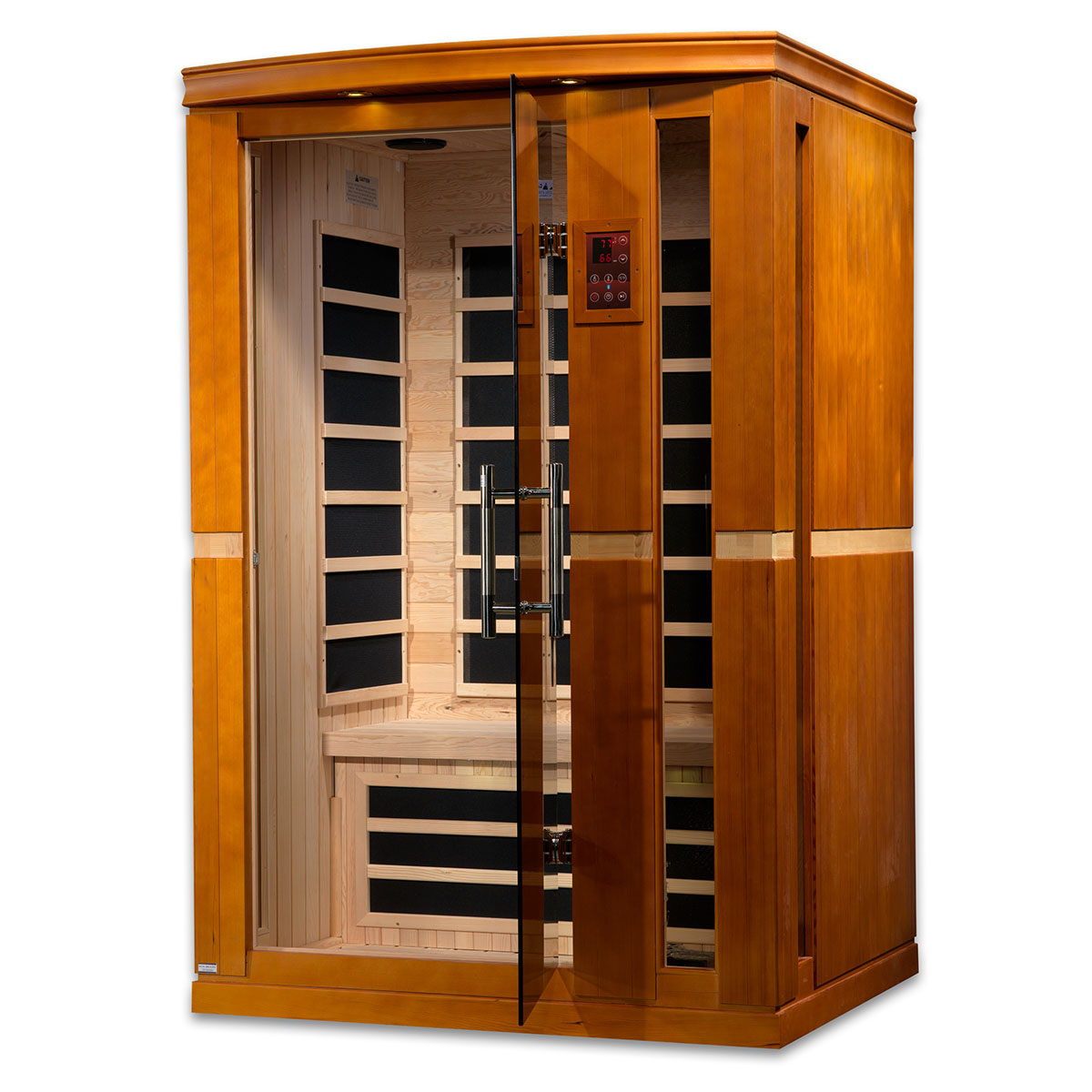 Golden Designs Dynamic Vittoria Elite 2-person Ultra Low EMF FAR Infrared Sauna