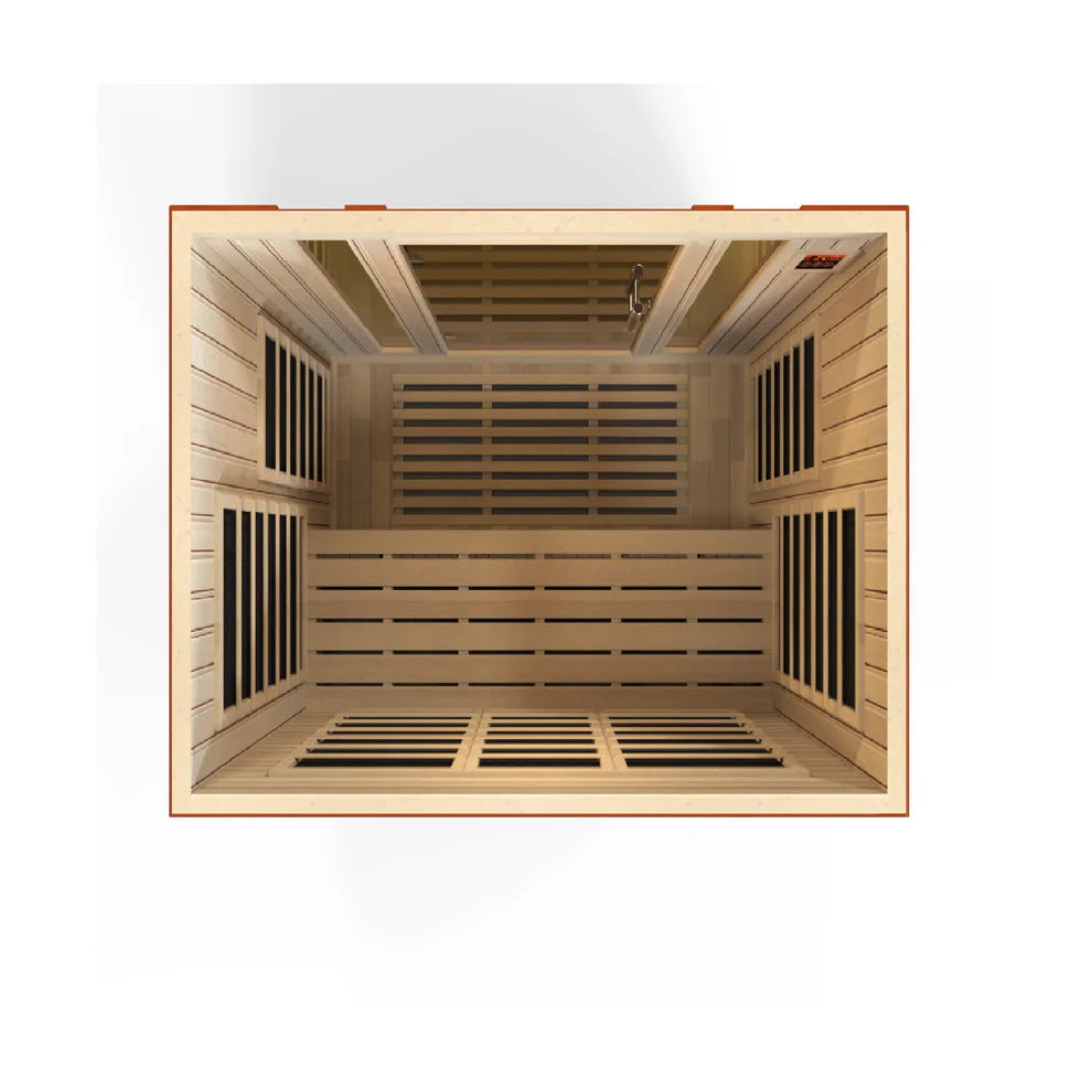 Golden Designs Dynamic Bellagio 3-person Ultra Low EMF FAR Infrared Sauna
