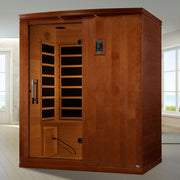 Golden Designs Dynamic Madrid Elite 3-person Ultra Low EMF FAR Infrared Sauna