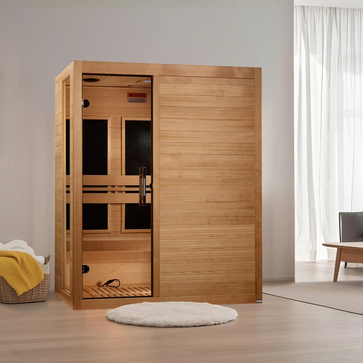 Golden Designs Dynamic Toscana Elite 3-person Ultra Low EMF FAR Infrared Sauna