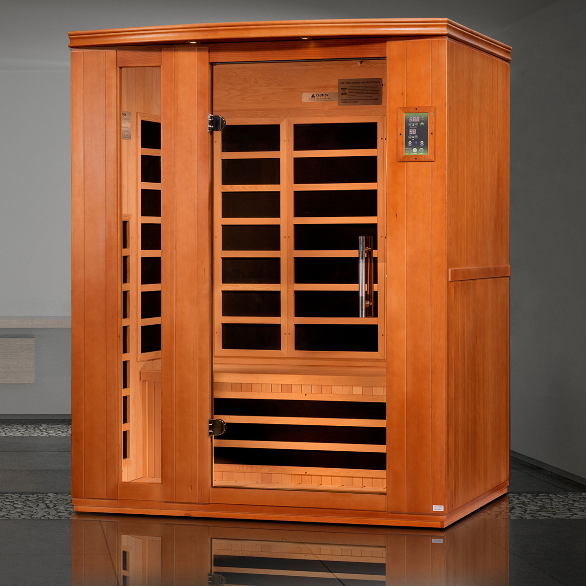 Golden Designs Dynamic Lugano Elite 3-person Ultra Low EMF FAR Infrared Sauna