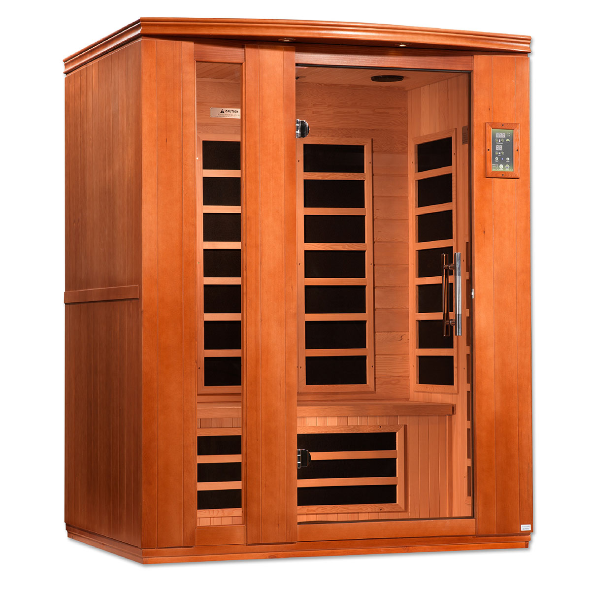 Golden Designs Dynamic Lugano Elite 3-person Ultra Low EMF FAR Infrared Sauna