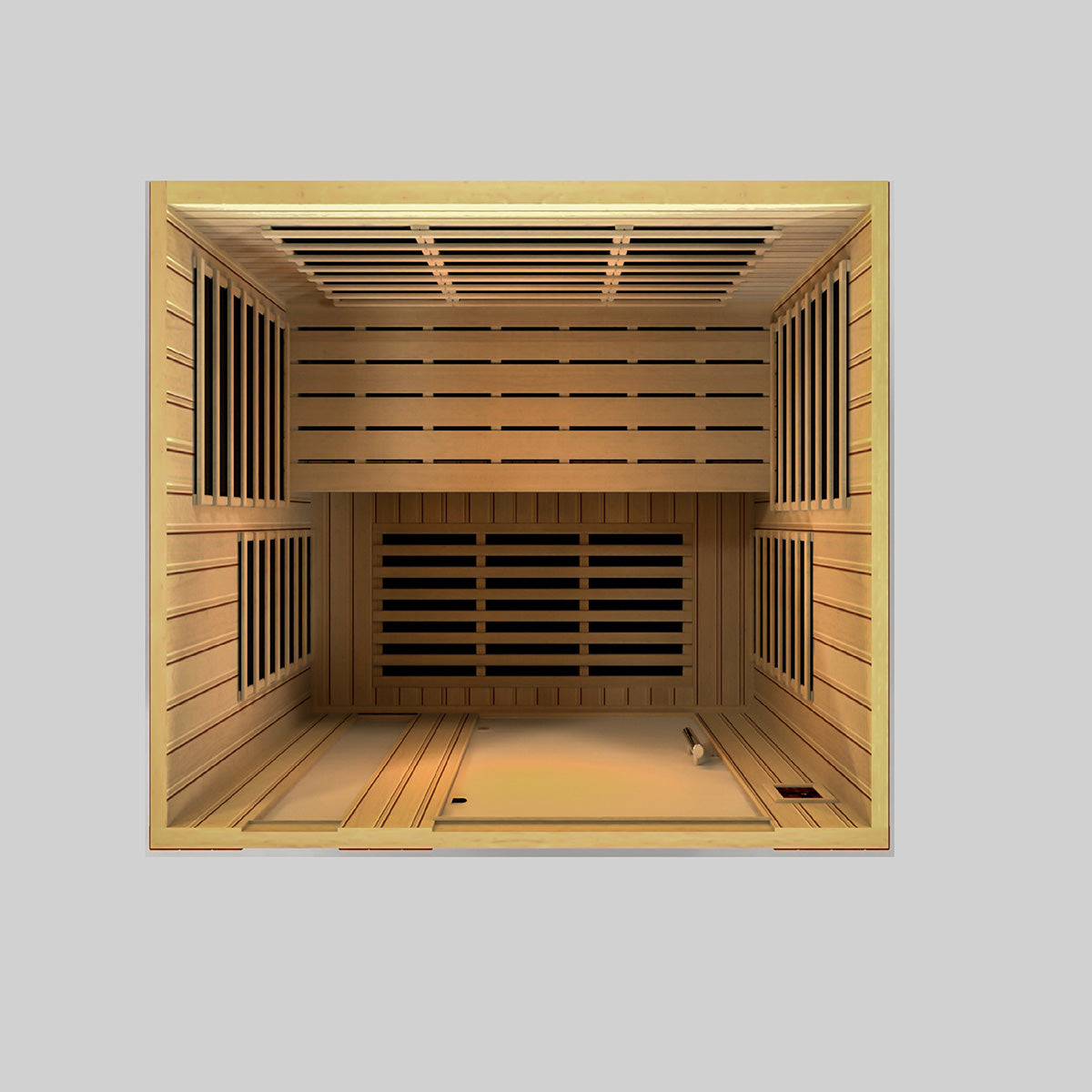 Golden Designs Dynamic Lugano 3-person Low EMF FAR Infrared Sauna